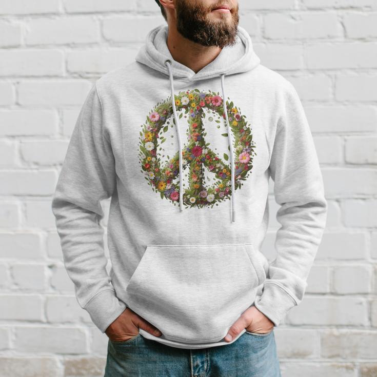 Peace Damen Männer Hippie 60Er 70Er Gray Kapuzenpullover Geschenke für Ihn