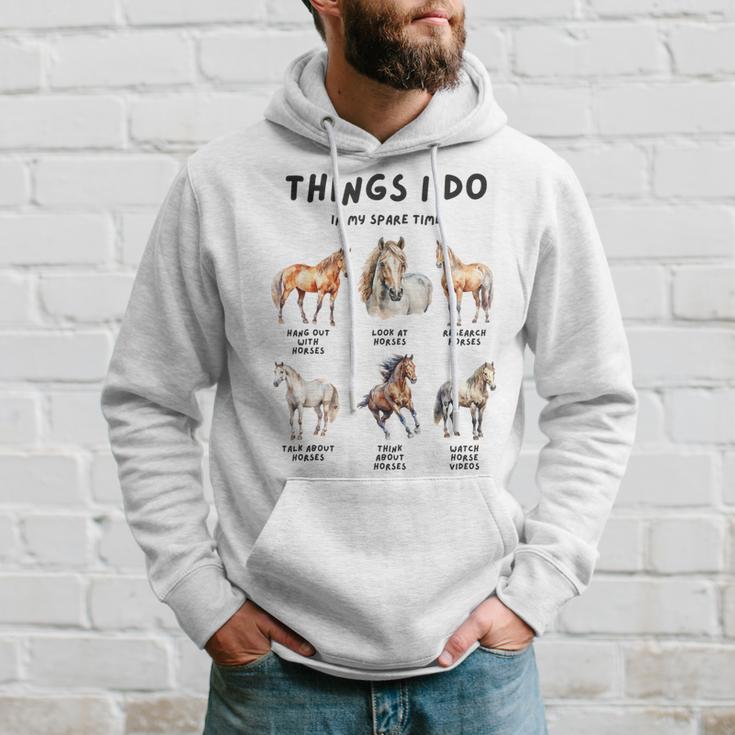 Pferde Dinge Die Ich In Meiner Freizeit Mache Kapuzenpullover Geschenke für Ihn