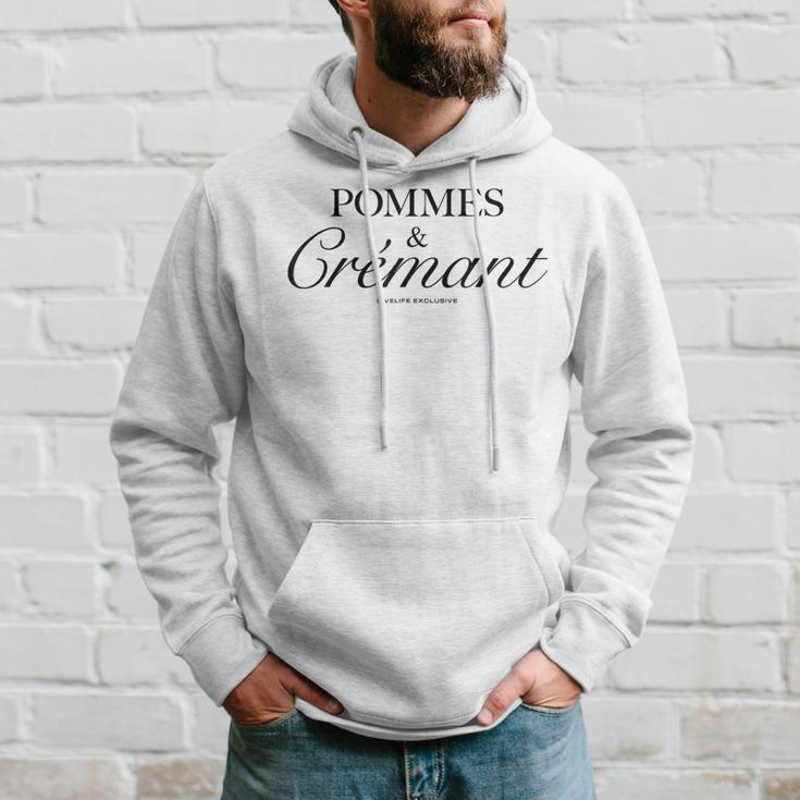 Pommes & Crémant X Livelife Love Champagne Fries Love Fun Kapuzenpullover Geschenke für Ihn