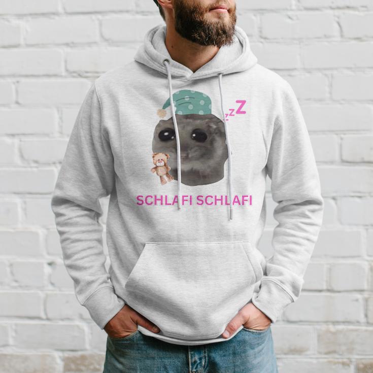 Schlafi Schlafi Sad Hamster Meme Gray Kapuzenpullover Geschenke für Ihn