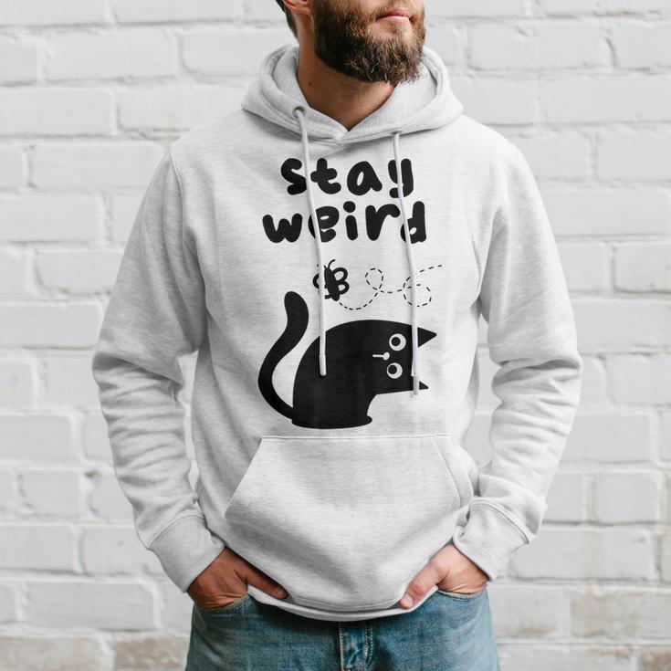 Stay Cat Gray Kapuzenpullover Geschenke für Ihn