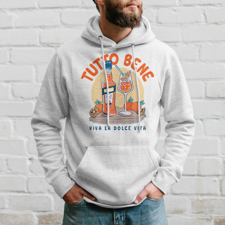 Tutto Bene Xiva La Dolceita Aperoil Spritz Club Back Kapuzenpullover Geschenke für Ihn