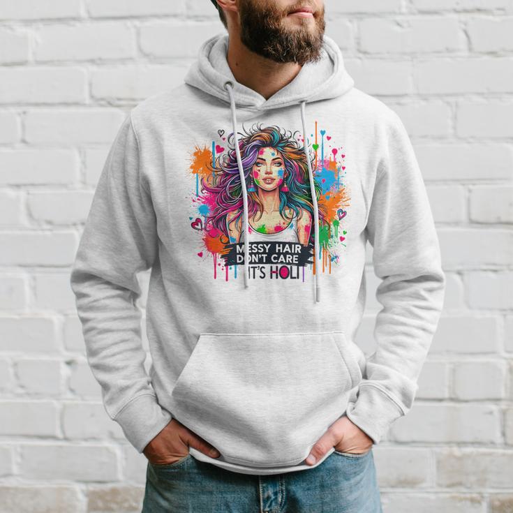 Unordentliches Haar Ist Egal Es Ist Holi Festival Of Colors Kapuzenpullover Geschenke für Ihn