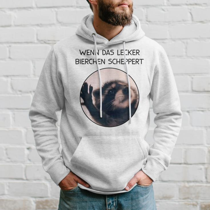 Wenn Das Lecker Bierchen Scheppert X Pedro Raccoon Meme Kapuzenpullover Geschenke für Ihn