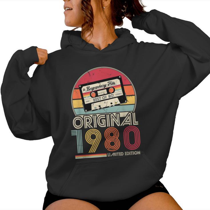 1980Intage Birthday Retrointage S Kapuzenpullover für Damen