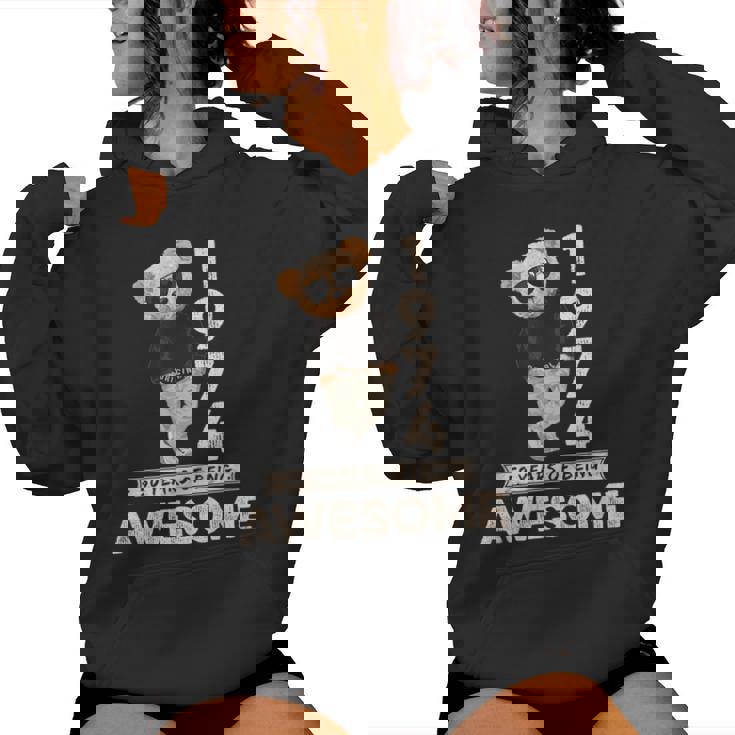 50Th Birthday 1974 Original Awesome Teddy Bear Women Hoodie 50Th Birthday 1974 Original Awesome Teddy Bear Women Hoodie