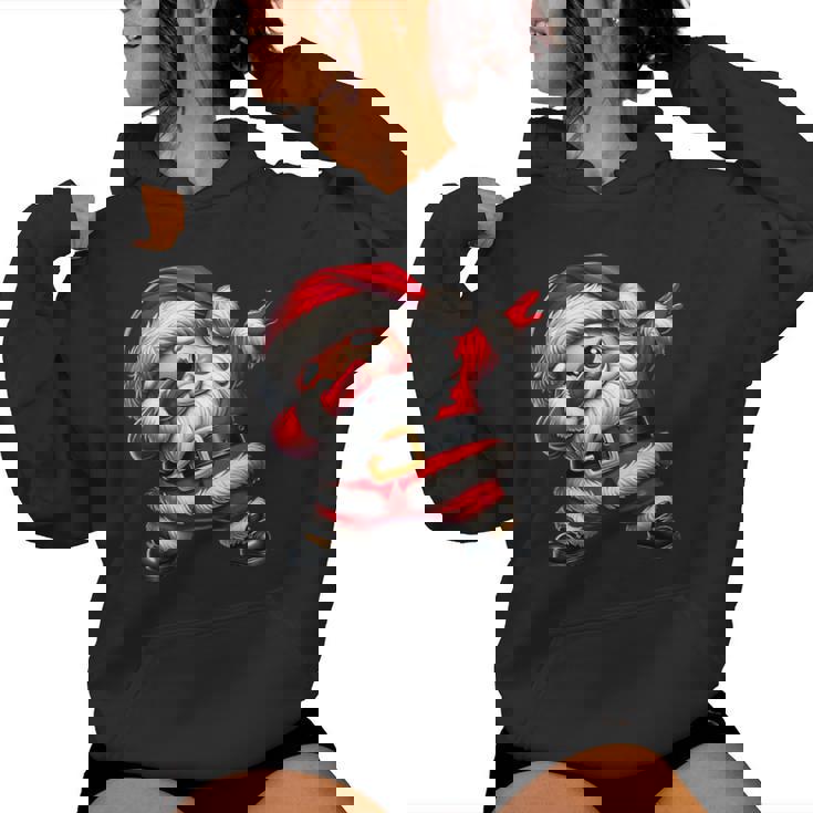 Adorable Père Noël Dab Dance Fun Garçons Filles Famille Sweat à capuche femme