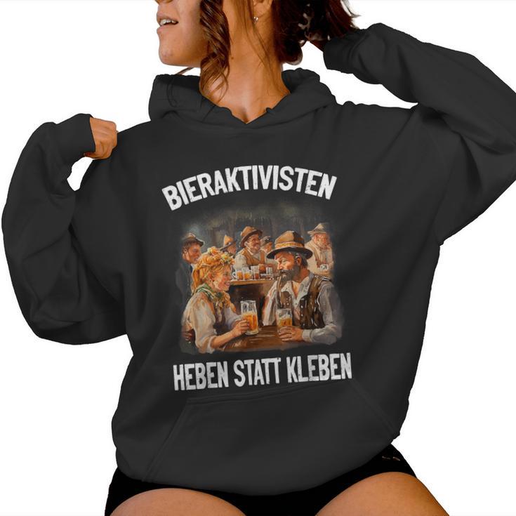 Beer Activists Heben Statt Kleben – Beer Lovers Costume Kapuzenpullover für Damen