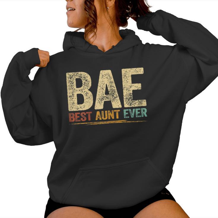 Best Aunt Ever Retro Aunt Auntie Sudadera con capucha para mujer