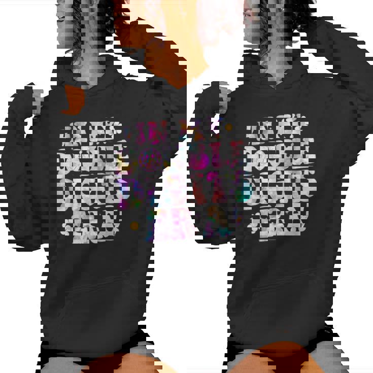 Birthday For Girls Tie Dye In My Double Digits Era Women Hoodie