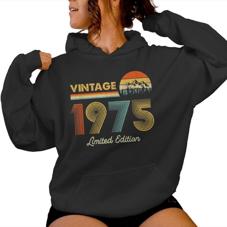 Sweat à Capuche édition Limitée "1975" - Cadeau D'anniversaire Vintage Pour Homme Ou Femme Nés En 1975