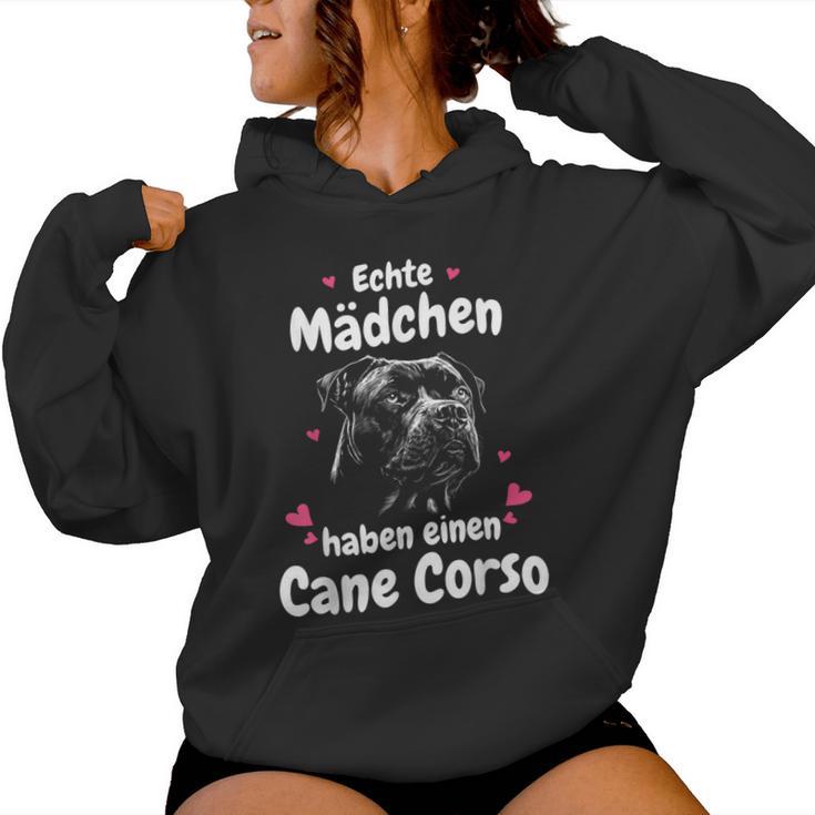 Cane Corso Dog Real Girls Haben Einen Cane Corso Kapuzenpullover für Damen