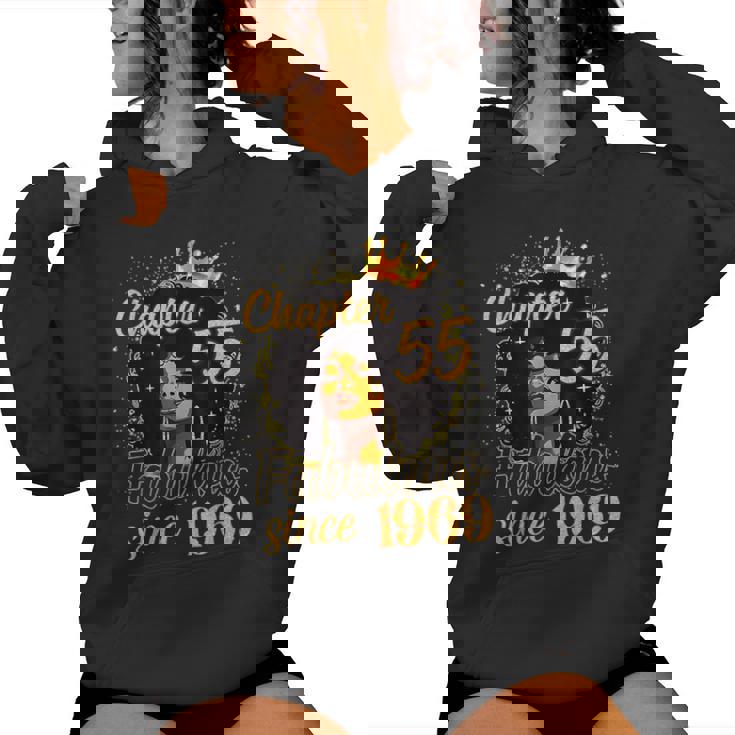 Chapter 55 Fabulous Since 1969 55Th Birthday Melanin Women Hoodie