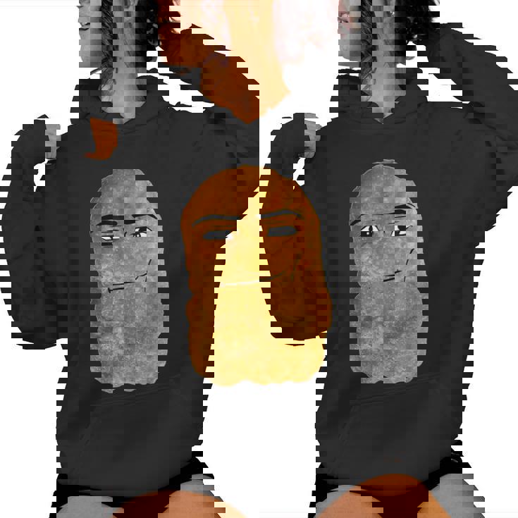 Chicken Nugget Nugget Meme Joke Sarcastic Nugget Women Hoodie