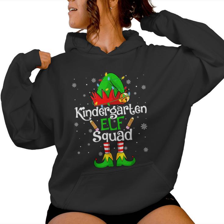 Christmas Kindergarten Elf Squad Teacher Student Women Hoodie