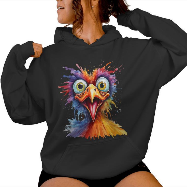 Crazy Bird Chicken Breeder Kapuzenpullover für Damen