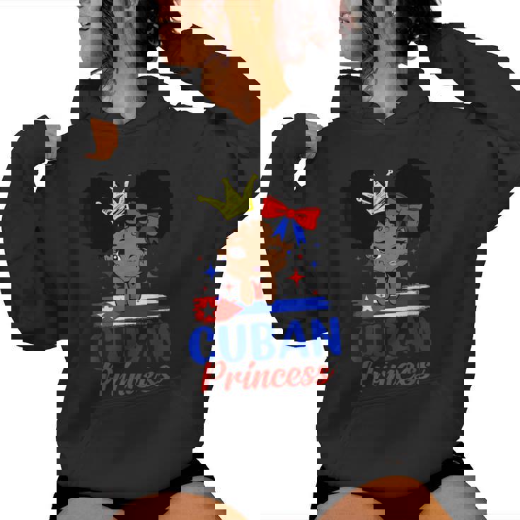 Cuban Princess Cuba Girl Melanin Cute Cuban Flag Women Hoodie