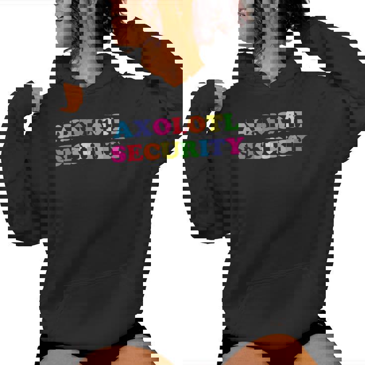 Dad Mom Daughter Adult Costume Axolotl Security Women Hoodie