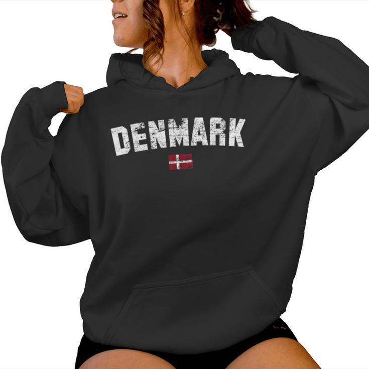 Denmark Flag Women's Children's College Denmark Kapuzenpullover für Damen