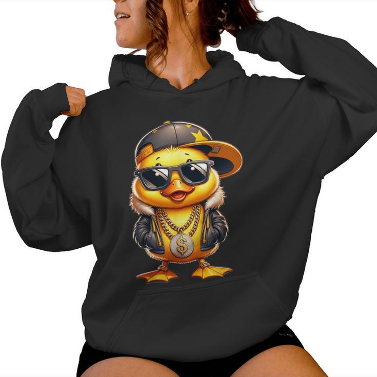 Duckling Rapper Cute Duckling Rapper Kapuzenpullover für Damen