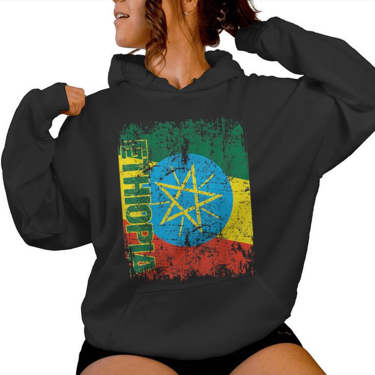 Ethiopia Flag Children Kapuzenpullover für Damen