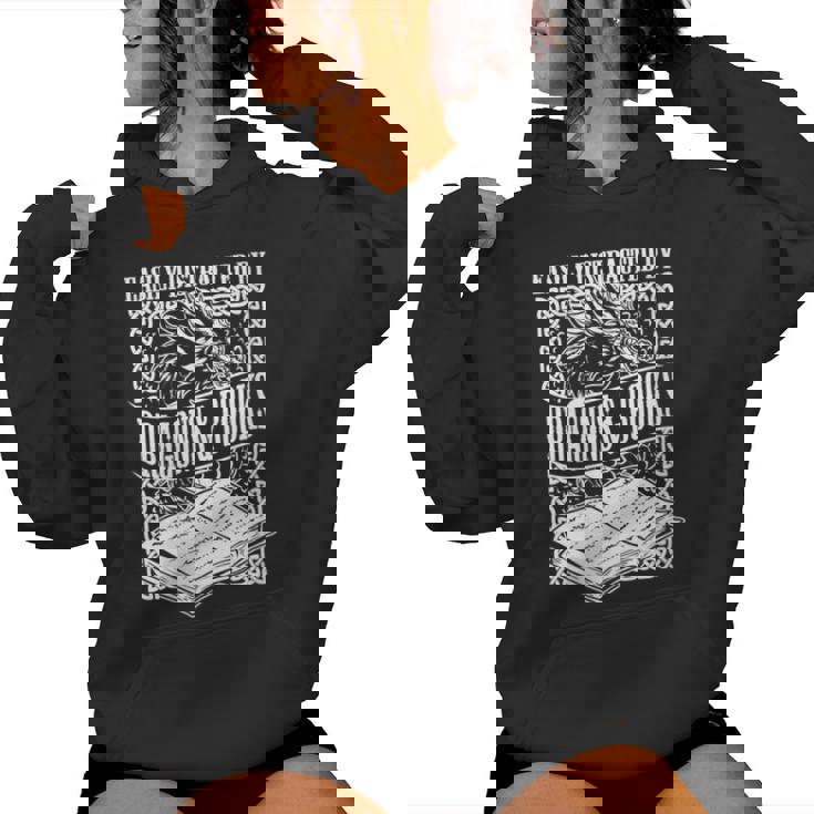 Facilement Distrait Par Les Illustrations Dragons & Books Sweat à capuche femme