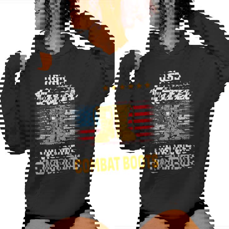 Female Veteran Boot For Veteran And Veteran Mom Women Hoodie