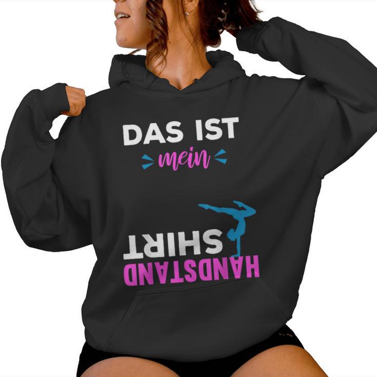 Handstand Saying Gymnastics Sport Girl Kapuzenpullover für Damen