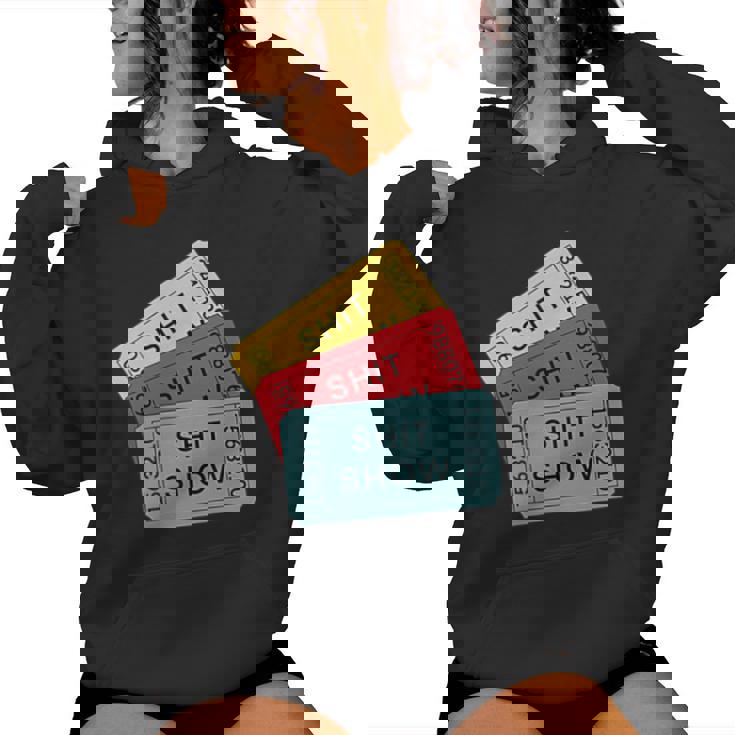 Sarcastic Retro Tickets To The Shit Show Women Hoodie
