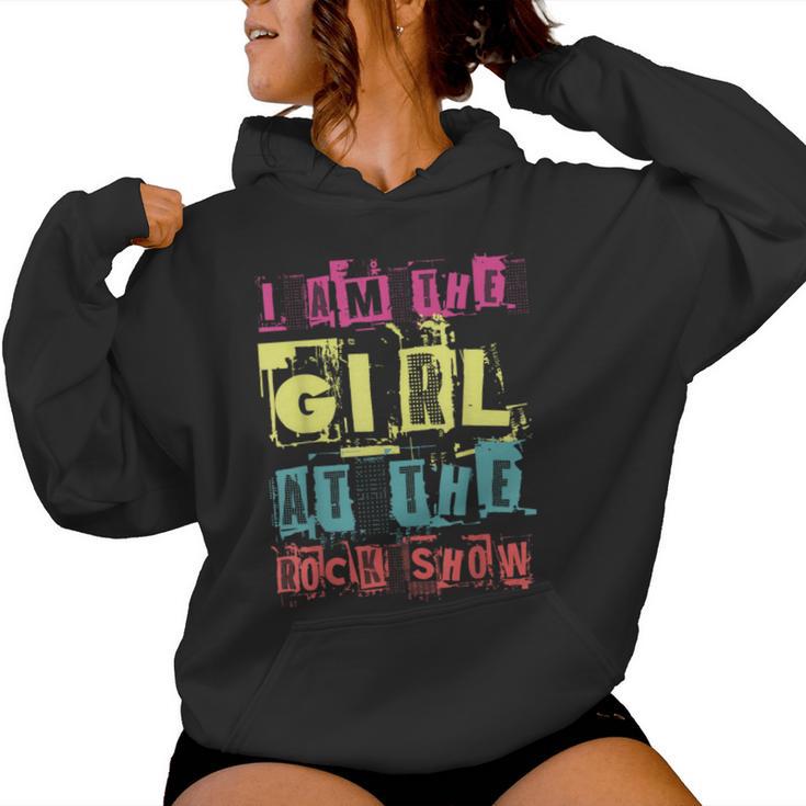 I Am The Girl At The Rock Show Punk Rock Music Lover Women Hoodie