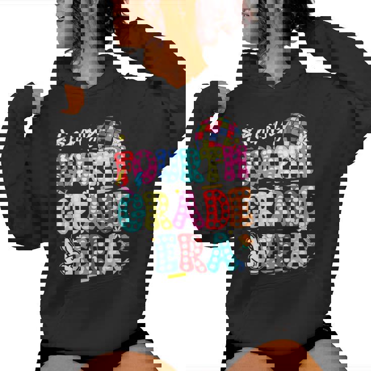 Groovy In My Fourth Grade Era First Day 4Th Grade Kid Teache Women Hoodie