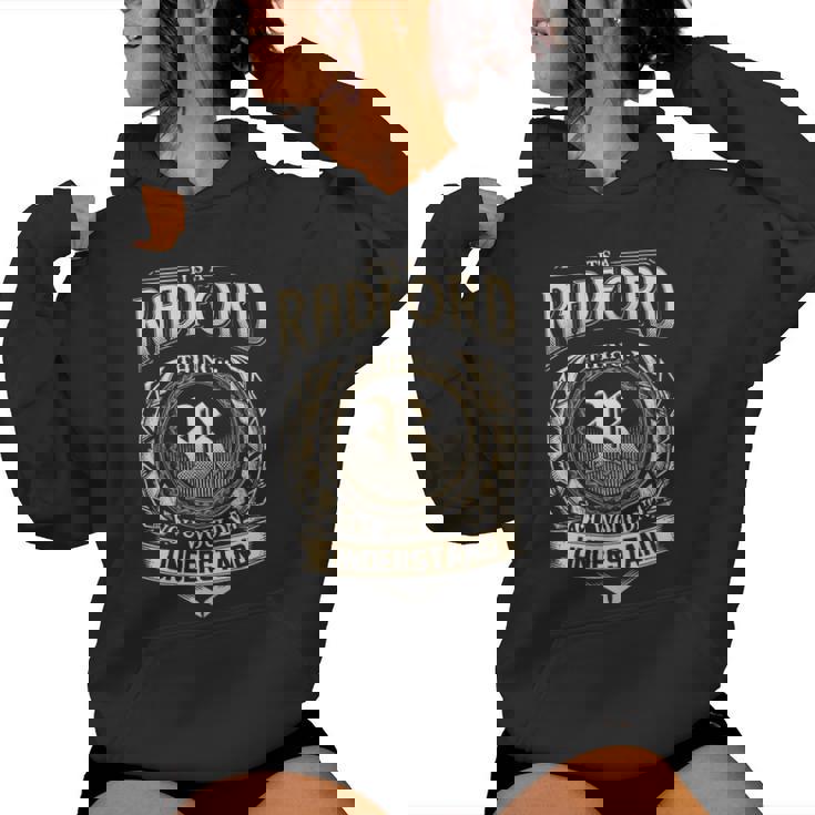It's A Radford Thing You Wouldn't Understand Radford Last Name Women Hoodie