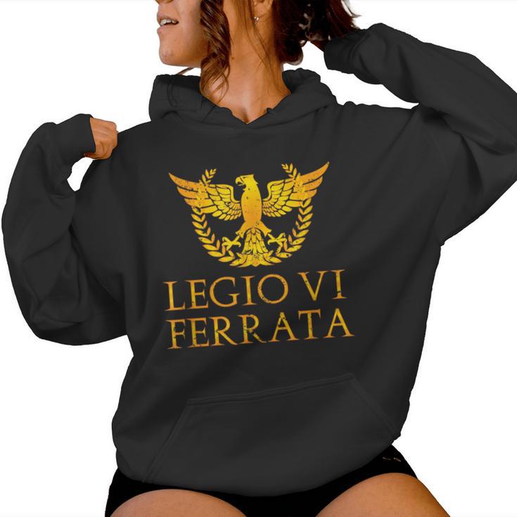 Legioi Ferrata Roman Legion Spqr Sudadera con capucha para mujer
