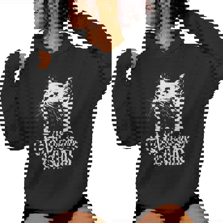 Maman Chat Cette Fille Aime Les Chats Humour Chat Sweat à capuche femme