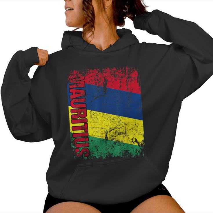 Mauritius Flag Children Kapuzenpullover für Damen