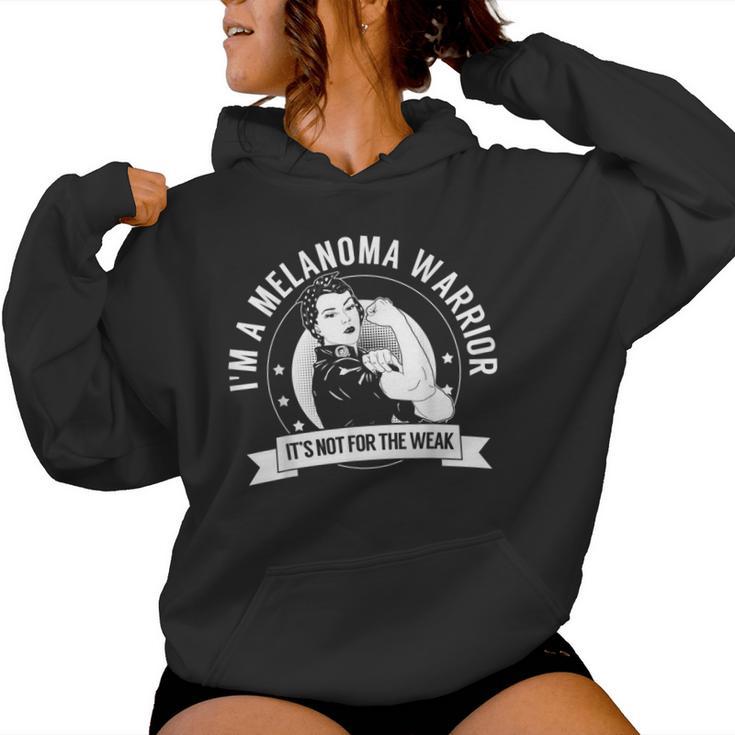 Melanoma Warrior Nftw Melanoma Conciencia Sudadera con capucha para mujer