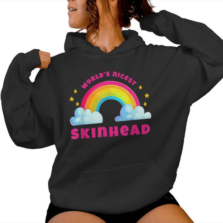Música De Skinhead Sarcastic Retro Divertida Skinhead Del Mundo Sudadera con capucha para mujer