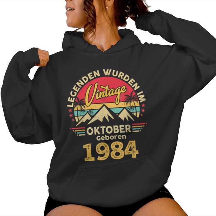 Oktober 1984 Männer Frauen 40 Geburtstag Limited Edition 40 Kapuzenpullover für Damen