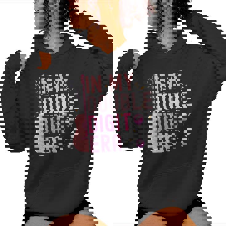Pink In My Double Digits Era 10 Year Old 10Th Birthday Girl Women Hoodie