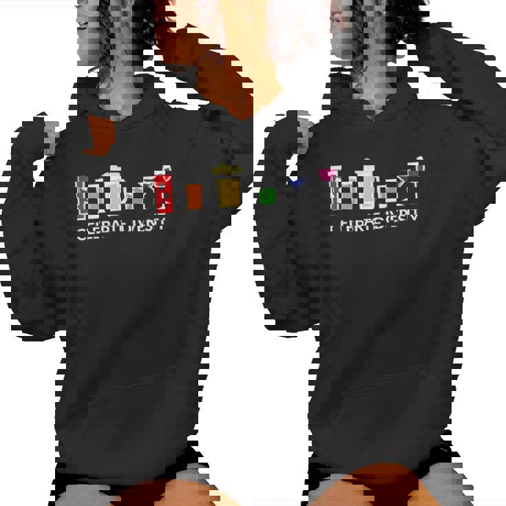 Rainbow Lgbt Drinking Celebrate Diversity Beer Women Hoodie