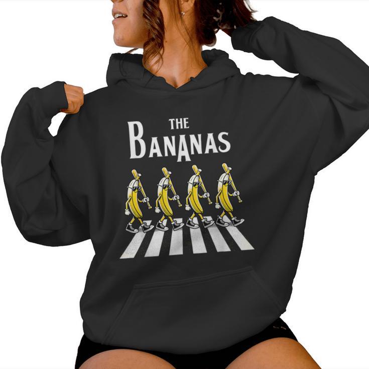 Retro Banana Novelty Children Banana Kapuzenpullover für Damen