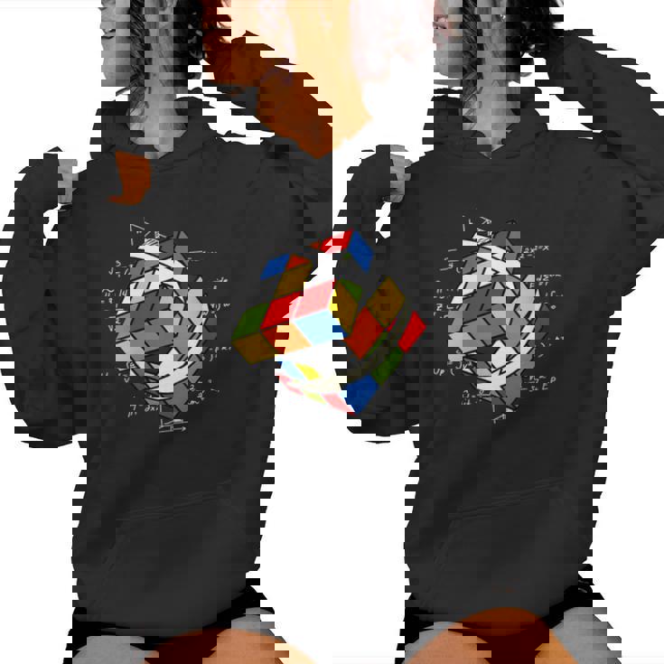 Rubik Cube Magic Cube Cube Rétro Rubiintage Nerd Sweat à capuche femme