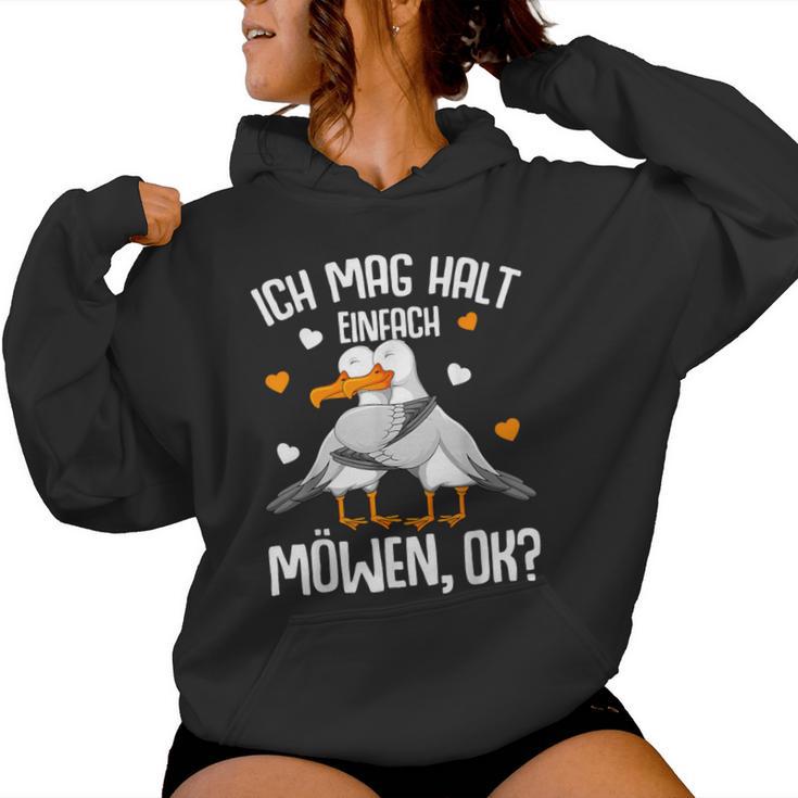 Seagull Ich Mag Halt Seagulls Girls Children's Kapuzenpullover für Damen