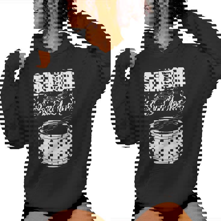 Senior Band Mom 2025 Marching Band Class Of 2025 Drum Women Hoodie