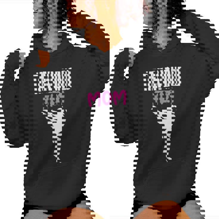 Taekwondo Humorística Para Madres De Artes Marciales Cuello Sudadera con capucha para mujer