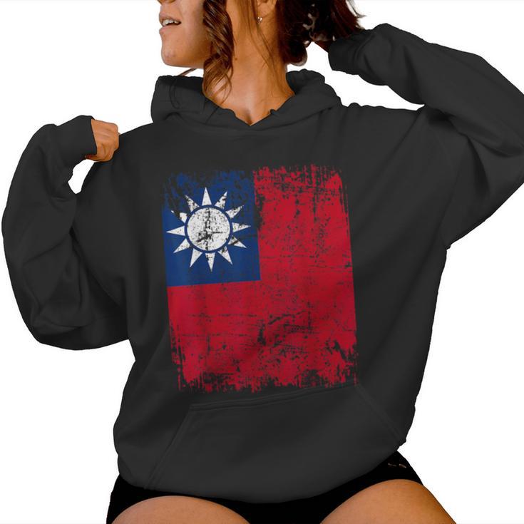 Taiwan Flag For And Women Kapuzenpullover für Damen