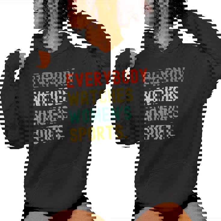 Vintage Retro Sport Lover Todos Relojes Deportes Sudadera con capucha para mujer