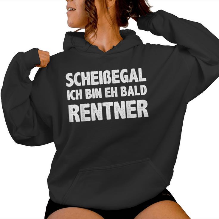 Women's Scheißegal Ich Bin Bald Rentner Retirement Pen Kapuzenpullover für Damen