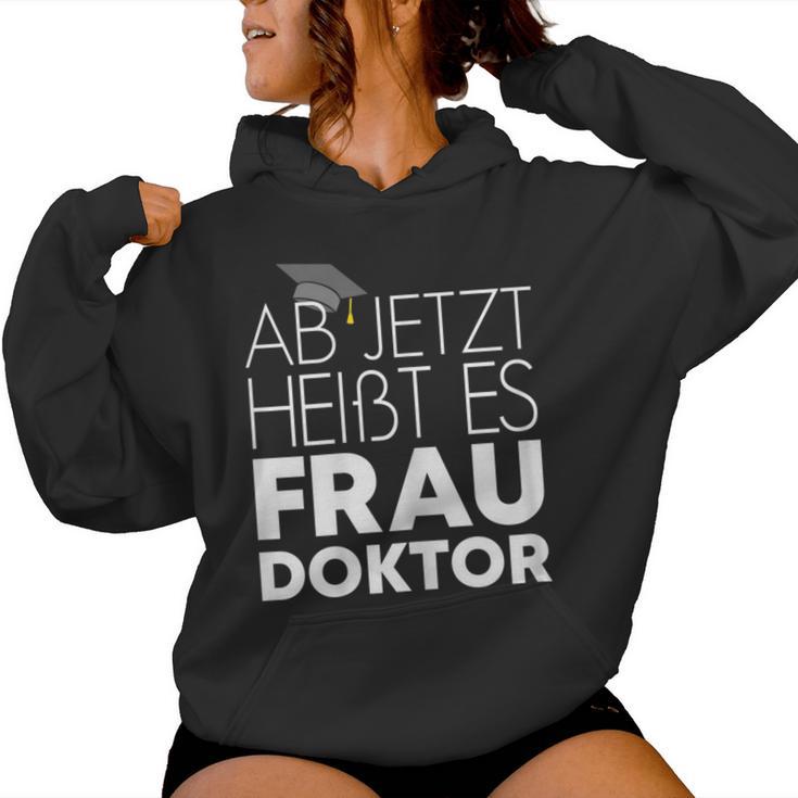 Women's Wife Doctor For Doctor's Title Promotion Kapuzenpullover für Damen