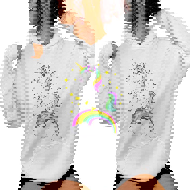 Bambino Unicorno Colorato Maglia Manica Corta Per Bambina E